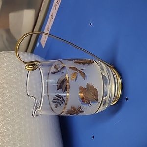 Libby vintage Gold Leaf pitcher